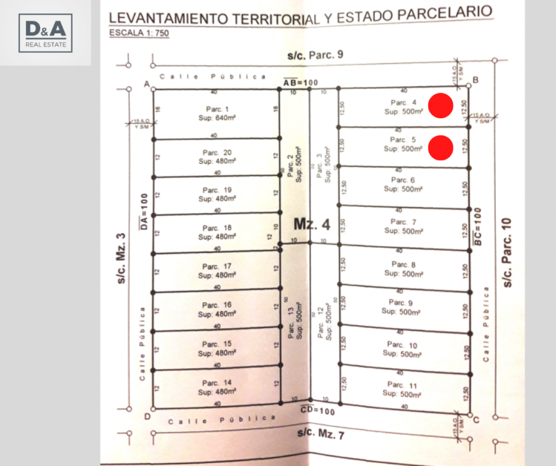 VENDE 2 TERRENOS CONTIGUOS EN ALTOS DE BENITEZ- COLONIA BENITEZ