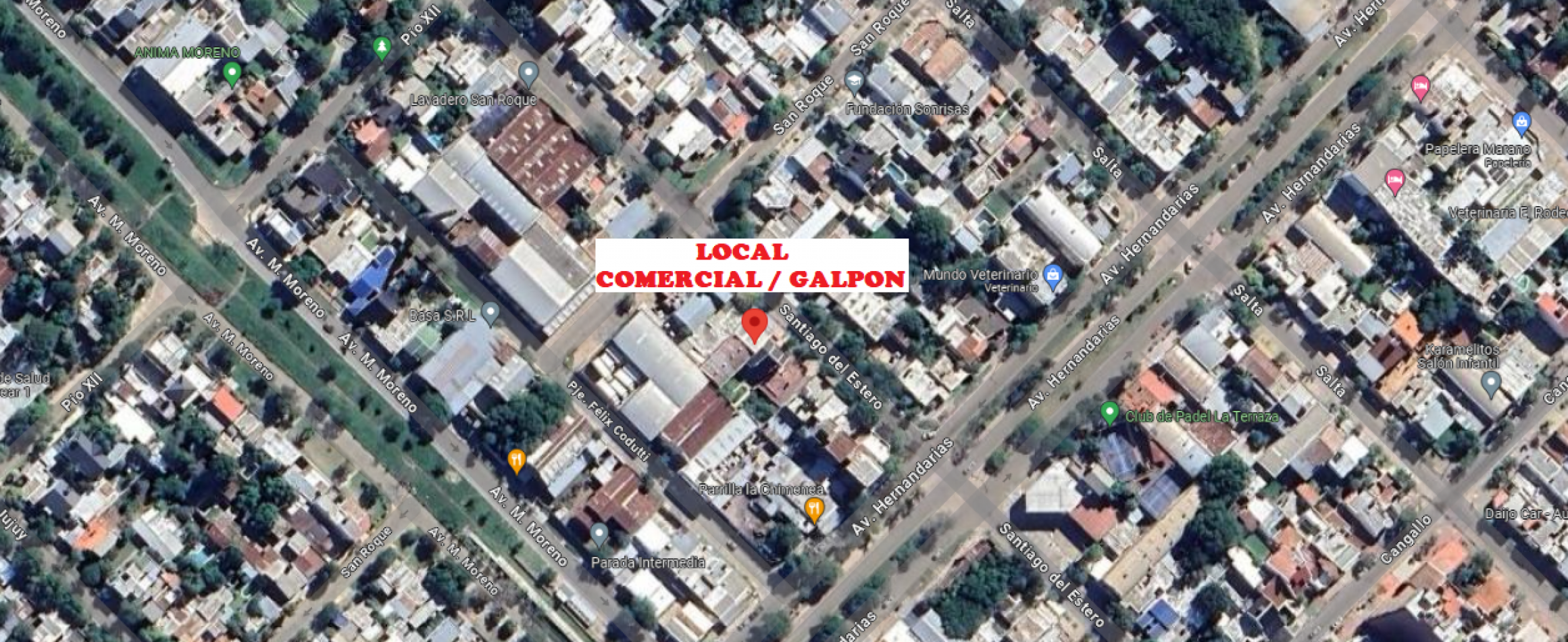 VENDE LOCAL COMERCIAL-GALPON EN CALLE SANTIAGO DEL ESTERO 865 - RESISTENCIA CHACO