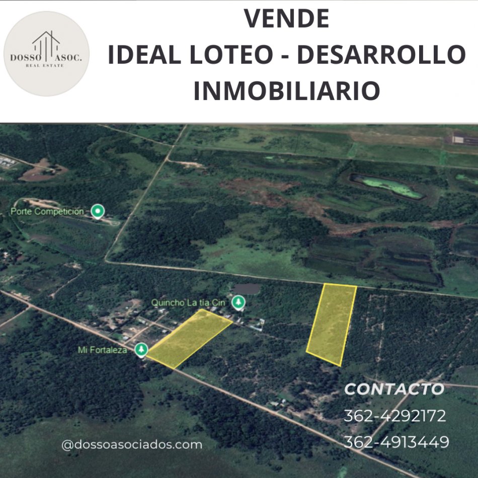 VENDE 5,6 HECTAREAS ZONA AEROPUERTO -IDEAL DESARROLLO INMOBILIARIO-LOTEO / RESISTENCIA CHACO