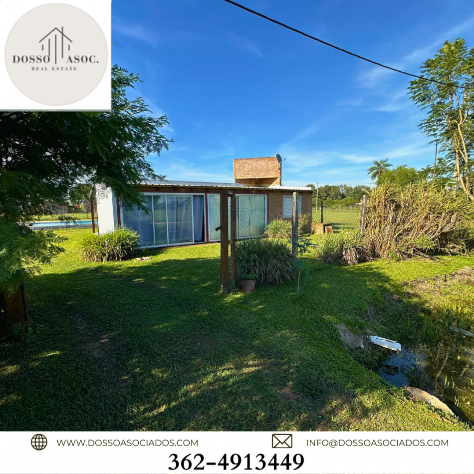 QUINCHO EN VENTA CON 1 DORMITORIO - BARRIO PRIVADO  LA HERRADURA  - COLONIA BENITEZ