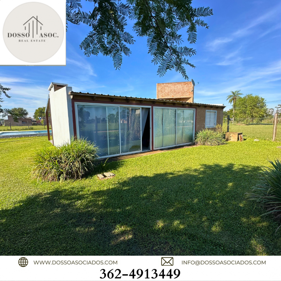 QUINCHO EN VENTA CON 1 DORMITORIO - BARRIO PRIVADO  LA HERRADURA  - COLONIA BENITEZ