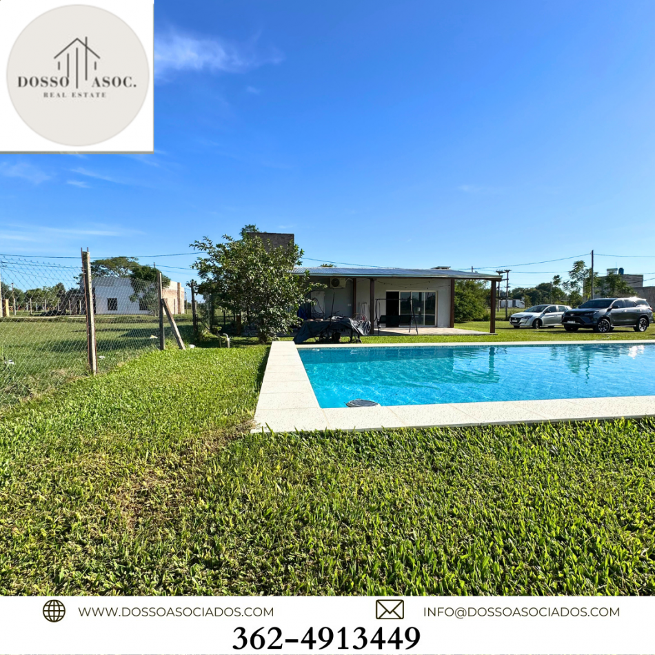 QUINCHO EN VENTA CON 1 DORMITORIO - BARRIO PRIVADO  LA HERRADURA  - COLONIA BENITEZ