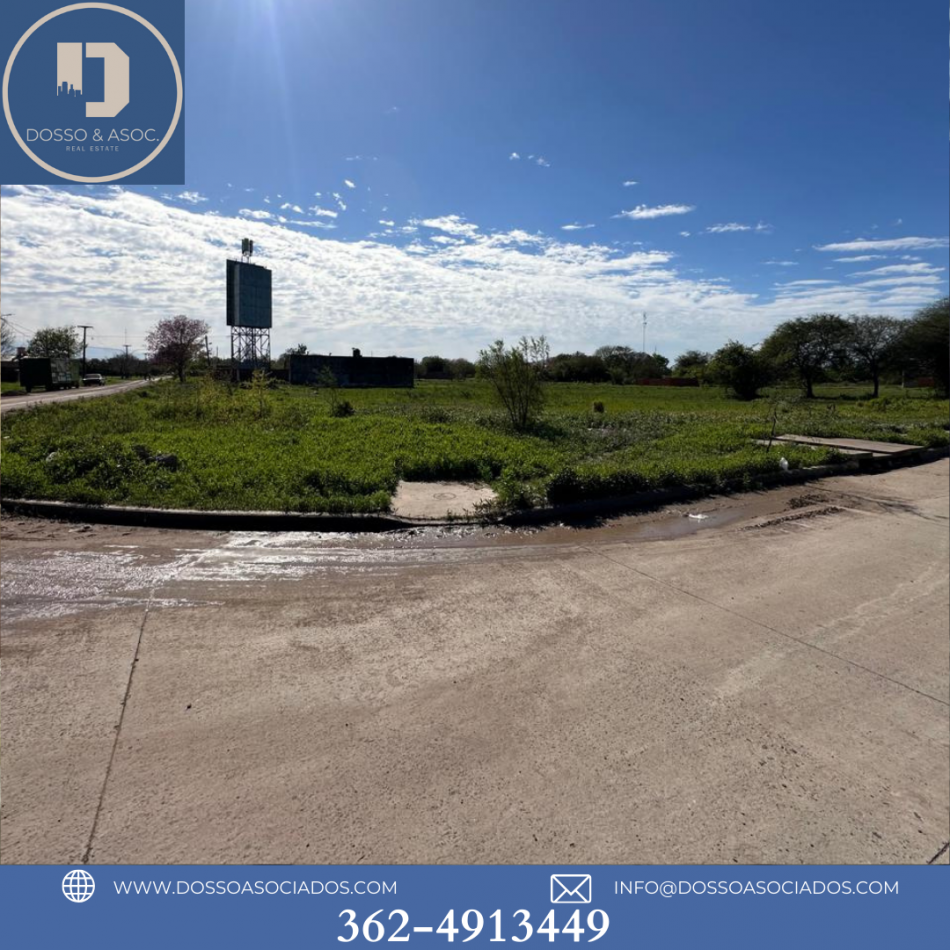 VENTA DE TERRENO en AV. MARCONI Y SAN LUIS - FONTANA - CHACO - EXCELENTE ESQUINA
