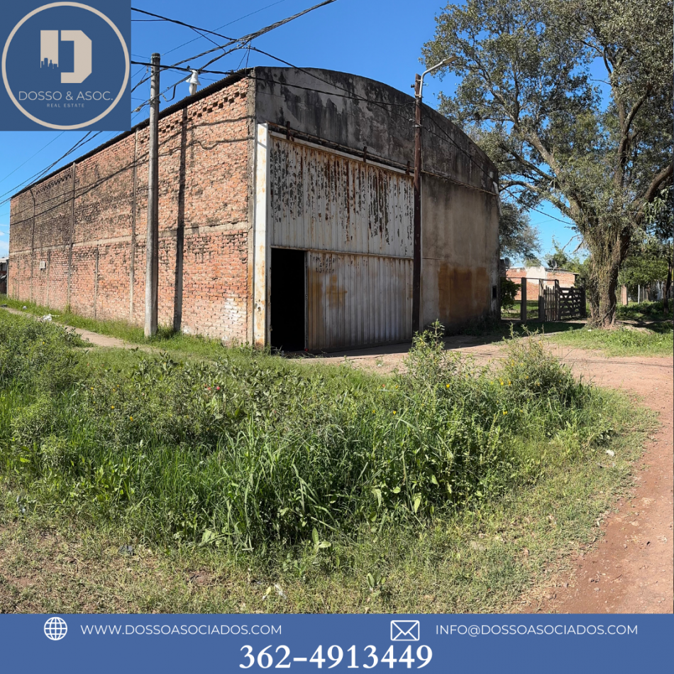 VENTA DE GALPON EN ESQUINA A 400 MTS DE RUTA 11