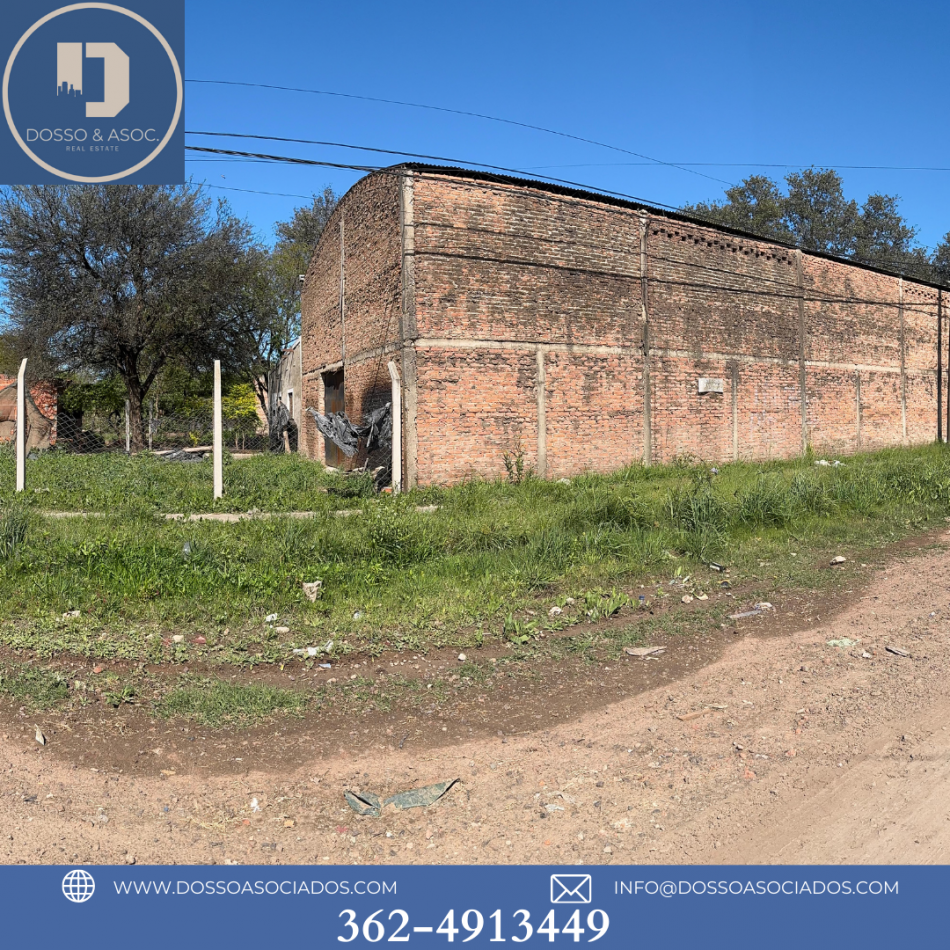 VENTA DE GALPON EN ESQUINA A 400 MTS DE RUTA 11