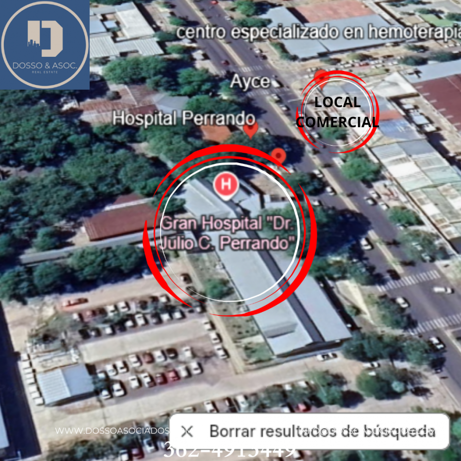 SE VENDE LOCAL COMERCIAL ENFRENTE A HOSPITAL PERRANDO