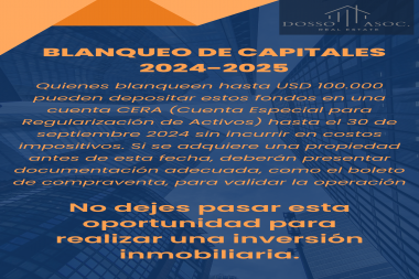 BLANQUEO DE CAPITALES 2024-2025