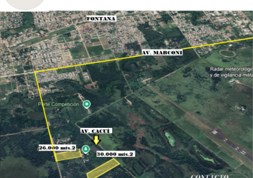 VENDE 5,6 HECTAREAS ZONA AEROPUERTO -IDEAL DESARROLLO INMOBILIARIO-LOTEO / RESISTENCIA CHACO