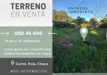 VENDE TERRENO EN CURNE - RESISTENCIA CHACO